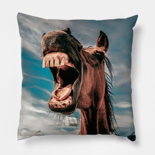 Laughing Horse Pillow