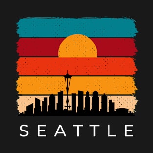 Vintage seattle skyline T-Shirt