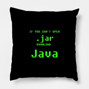 java programmer t-shirt Pillow