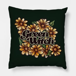 Green Witch Pillow