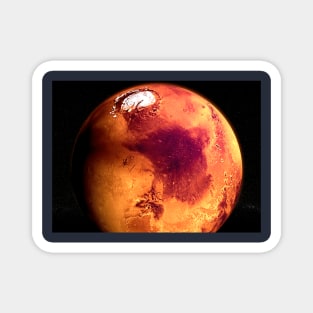 Planet Mars Globe rendering Magnet