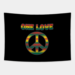 Peace and One Love Tapestry