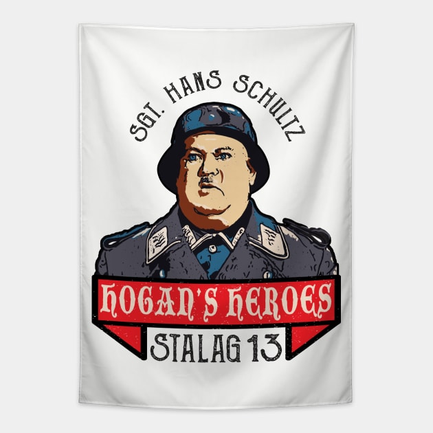 Hogan's Heroes Hans Schultz Tapestry by Alema Art