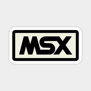 MSX Black Logo - Vintage Retro Computer Magnet