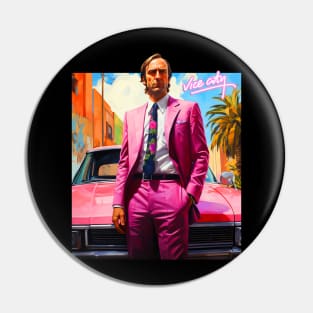 Vice City Saul Goodman Parody Pin