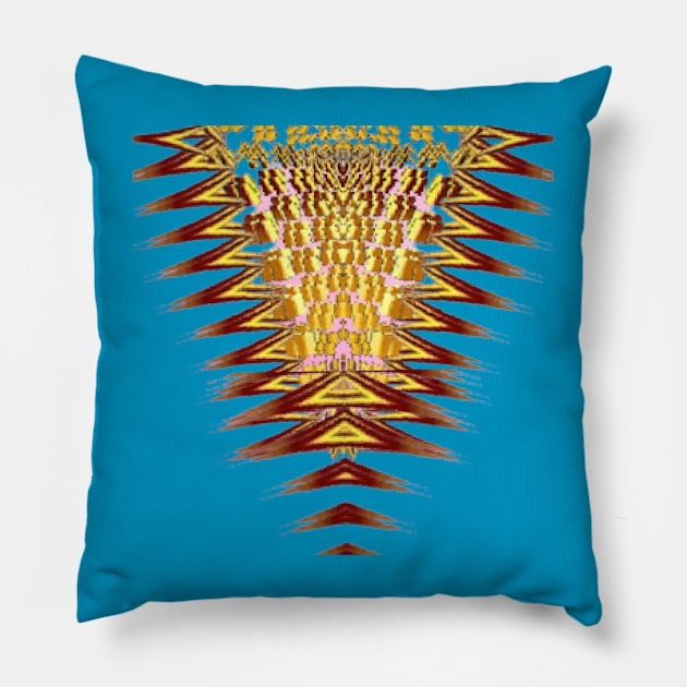 gold beautyful art design. Pillow by Dilhani