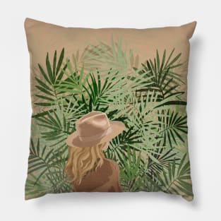 Palm leaves Pillow