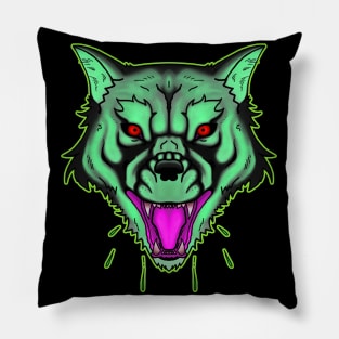 Green Werewolf Pillow