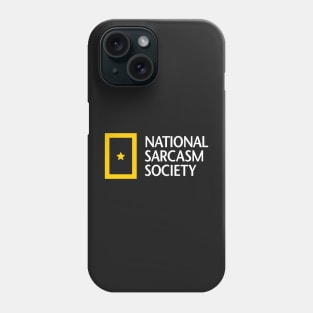 National Sarcasm Society (white) Phone Case