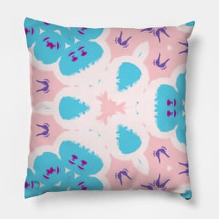 Kaleidoscope Unicorn Lines Pattern Pillow