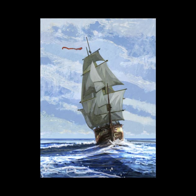 Sailing Ship by David Kennett