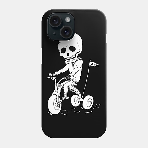 Death Kid Bone Ride Phone Case by pigboom