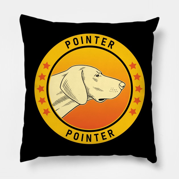 Pointer Dog Portrait Pillow by millersye