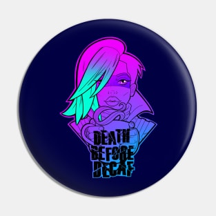 Borderlands Lorelei Death Before Decaf Pin