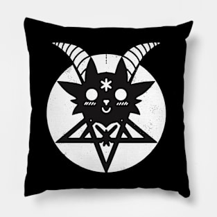 Cute goat horror kawaii Pillow