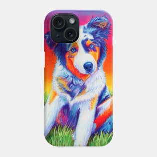 Blue Merle Australian Shepherd Dog Puppy Phone Case