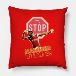 (Redcliffe) Dolphins - Hamiso Tabuai-Fidow - HAMMER TIME Pillow