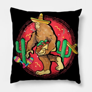 Bigfoot Carry Tacos Cinco De Mayo Pillow