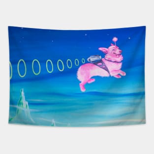 Space Corgi Tapestry