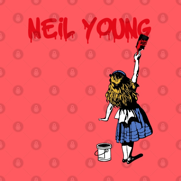 neil young red paint by j and r