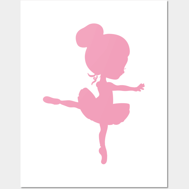 Ballerina Silhouette, Ballet Girl, Ballet Dance - Pink Ballerina