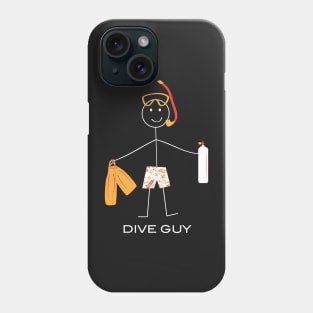 Funny Mens Dive Guy for Scuba Divers Phone Case