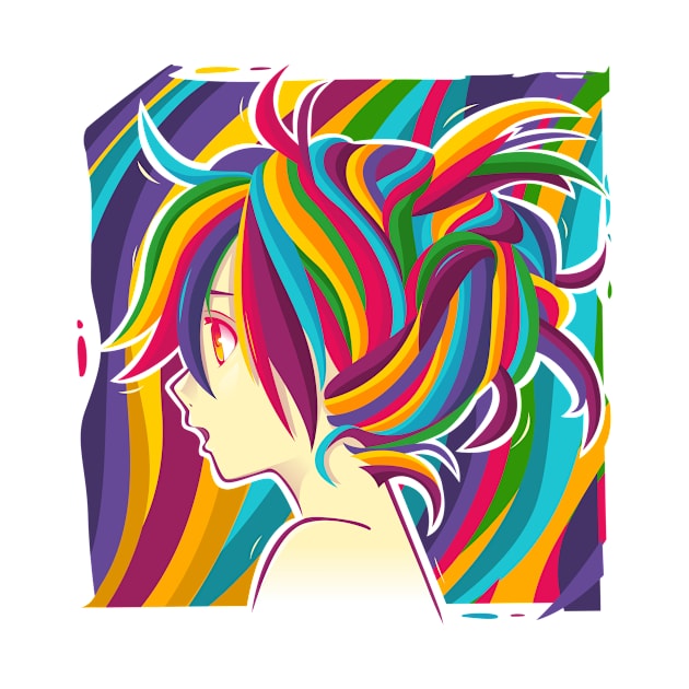 colorful girl #5 by keenkei