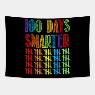 100 Days Smarter Kindergarten Teacher 100Th Day Of School Tapestry