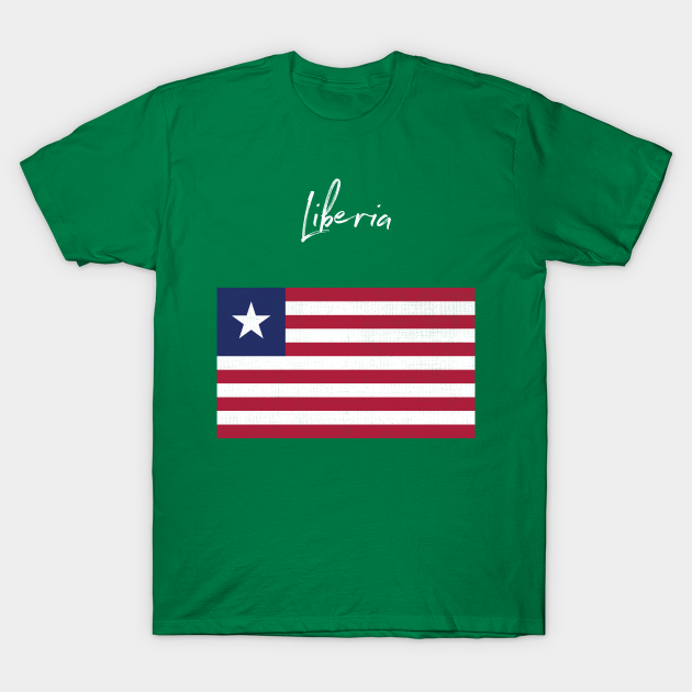 Liberia Flag Liberia T Shirt TeePublic