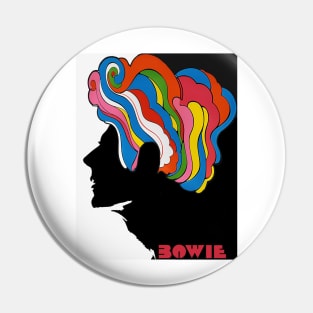 Bowie Portrait/Milton Glaser Tribute Pin