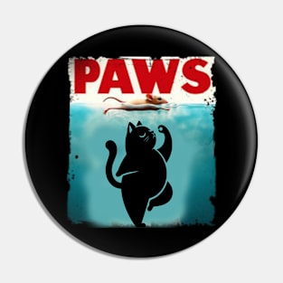 Paws Cat and Mouse Top Cute Pin