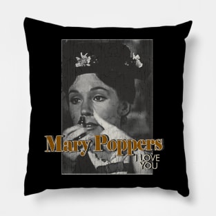 mary poppers - vintage design on top Pillow