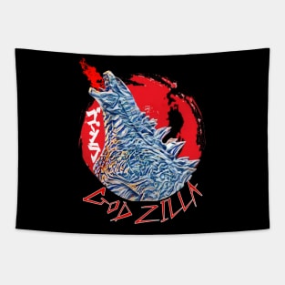 Roar the style with king of kaiju Tapestry