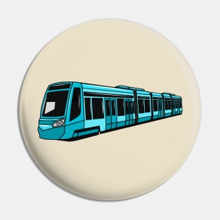 Electric locomotive cartoon illustration Pin