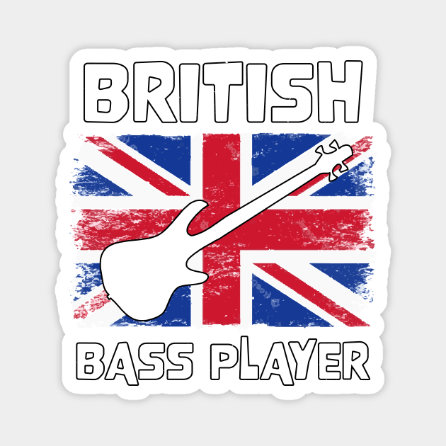 Platinum Jubilee Union Jack Best Bass Player Magnet by jodotodesign