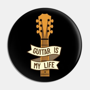 Guitar is My Life Acoustic Guitar Headstock Pin