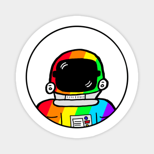 Rainbow Astronaut Magnet