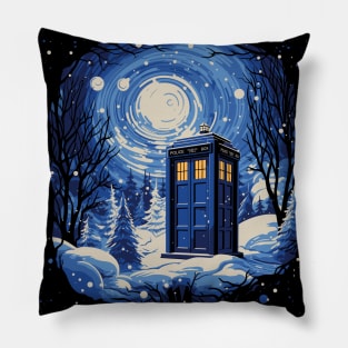 Tardis in the Snow Pillow