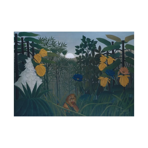 The Repast of the Lion by Henri Rousseau by Classic Art Stall