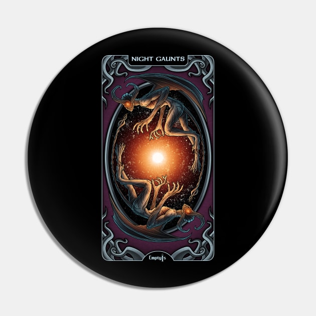 Lovecraft Tarot The Wheel Pin by EmptyIs