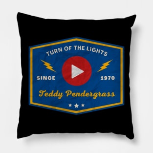 Teddy Pendergrass // Play Button Pillow