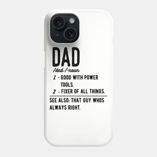 Dad Definition father day papa papa Phone Case