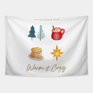 Merry Christmas - It's the season to be Warm & Cozy Tapestry