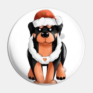 Cute Rottweiler Drawing Pin