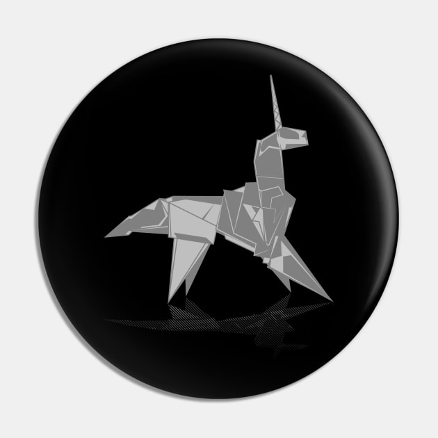 Bladerunner origami unicorn Pin by synaptyx