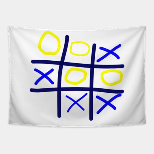 Tic-Tac-Toe Tapestry by Sikidesigns