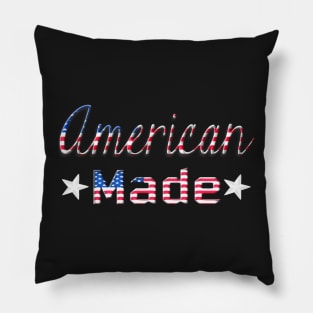 Patriotic American Made Red White And Blue Pillow