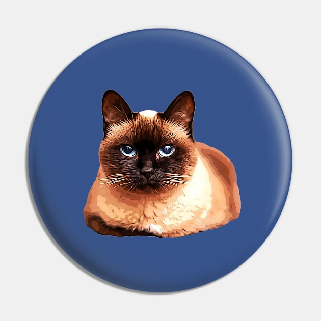 Siamese Cat Pin by ElegantCat