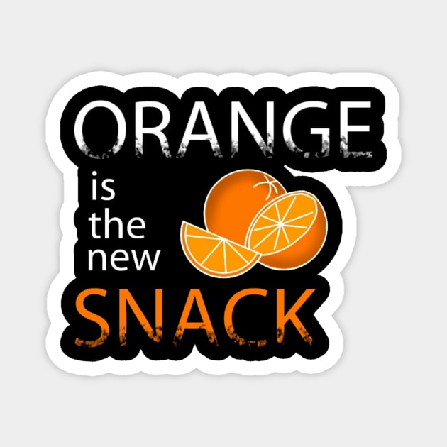 Orange is the New Snack Magnet by lorrainehoffman88