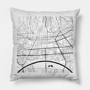 Zagreb Map City Map Poster Black and White, USA Gift Printable, Modern Map Decor for Office Home Living Room, Map Art, Map Gifts Pillow